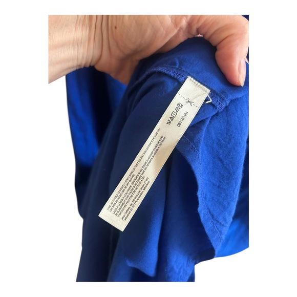 Free people vintage summer midi dress Royal blue XL - Picture 6 of 13